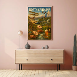 North Carolina A Celebration of Heritage Poster