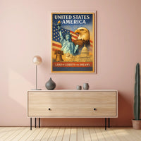 Land of Liberty and Dreams Poster PosterGoat