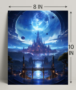 Celestial Cityscape Poster
