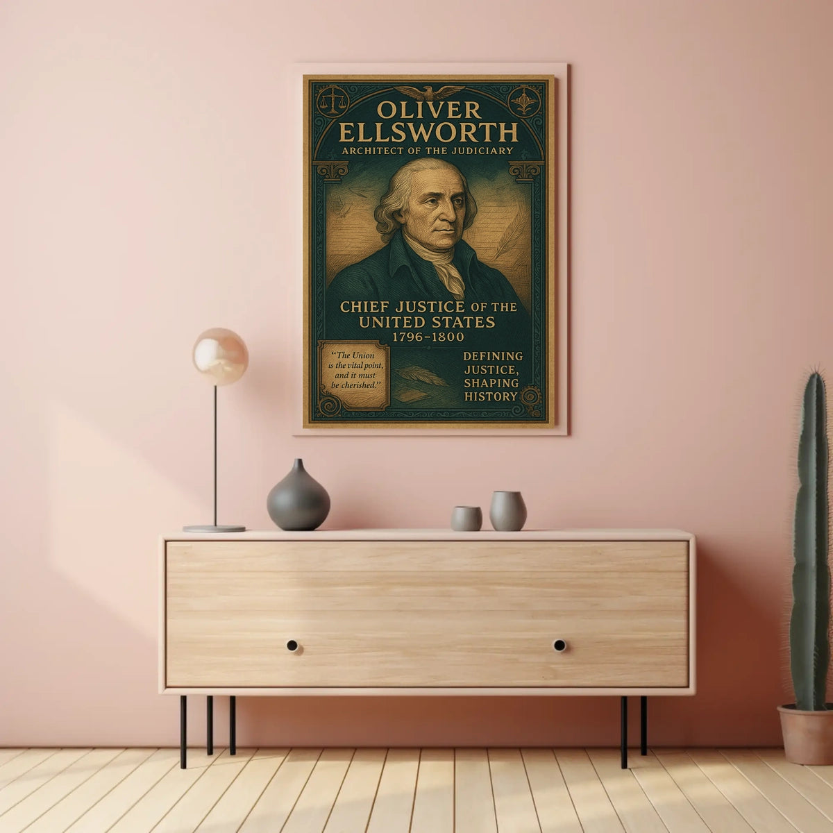 Oliver Ellsworth Architect of the Judiciary Poster
