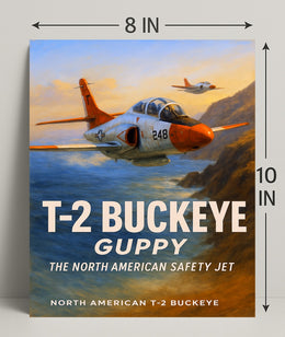 T-2 Buckeye The North American Safety Jet Poster PosterGoat