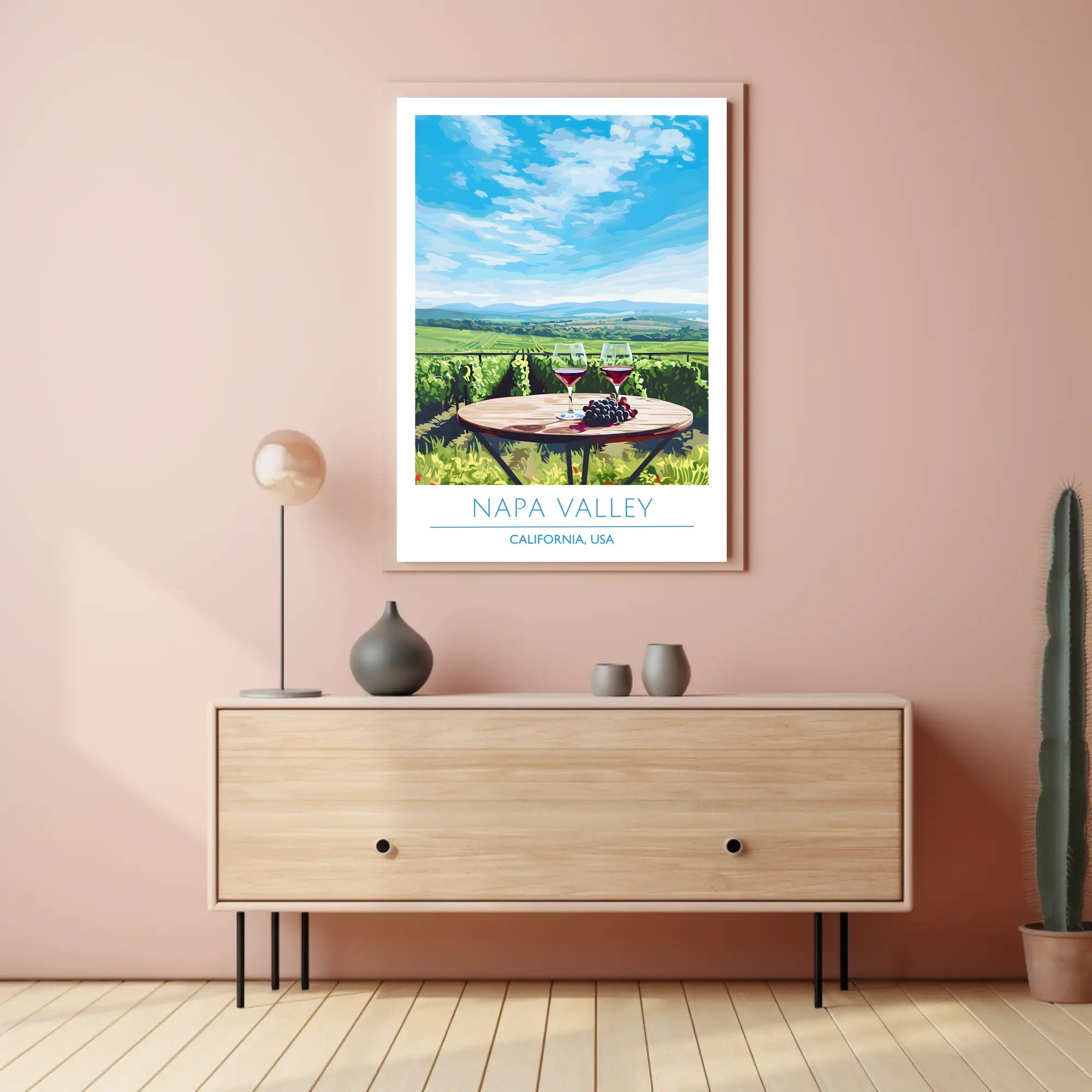 Napa Valley Wine Country Travel Poster