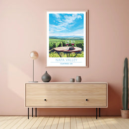 Napa Valley Wine Country Travel Poster