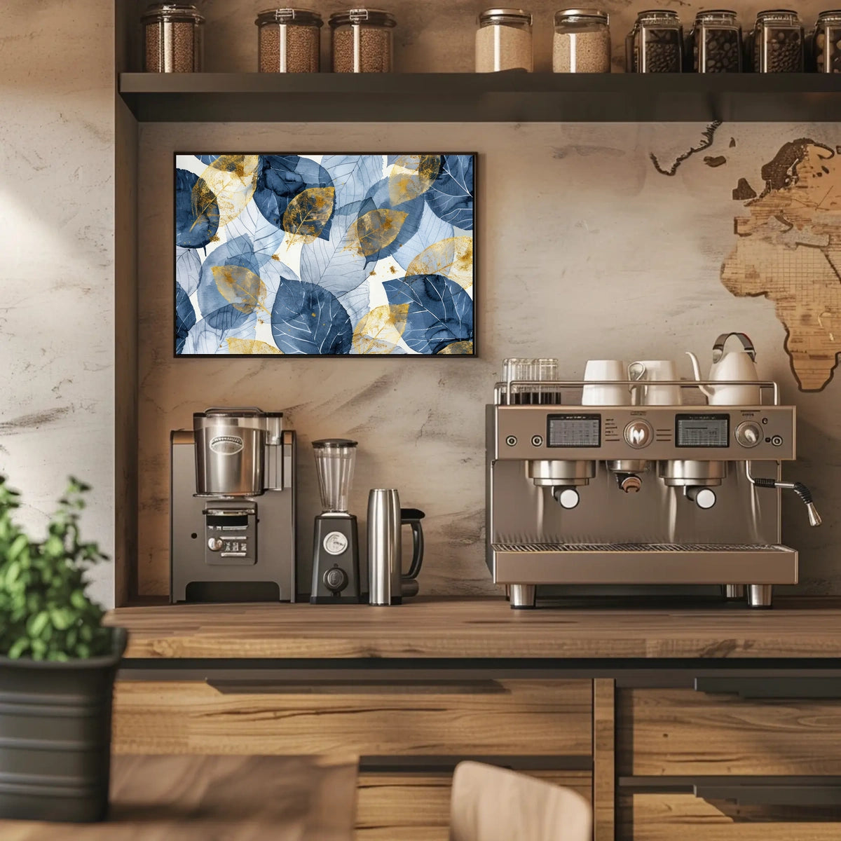Abstract Leaves Art Poster