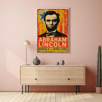 Abraham Lincoln 16th President of the United States Street Art Mashup Poster
