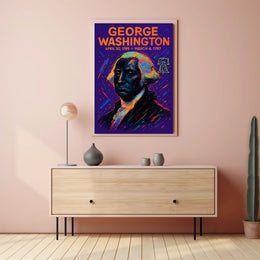 George Washington Neon Liberty Historical or Presidential Poster