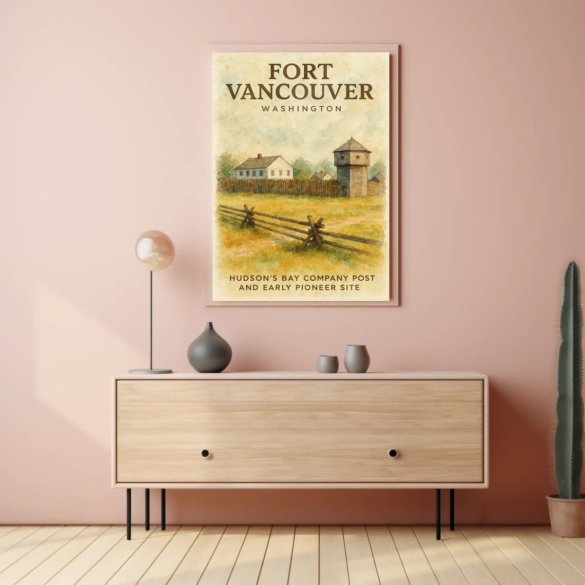 Fort Vancouver HudsonS Bay Company Poster