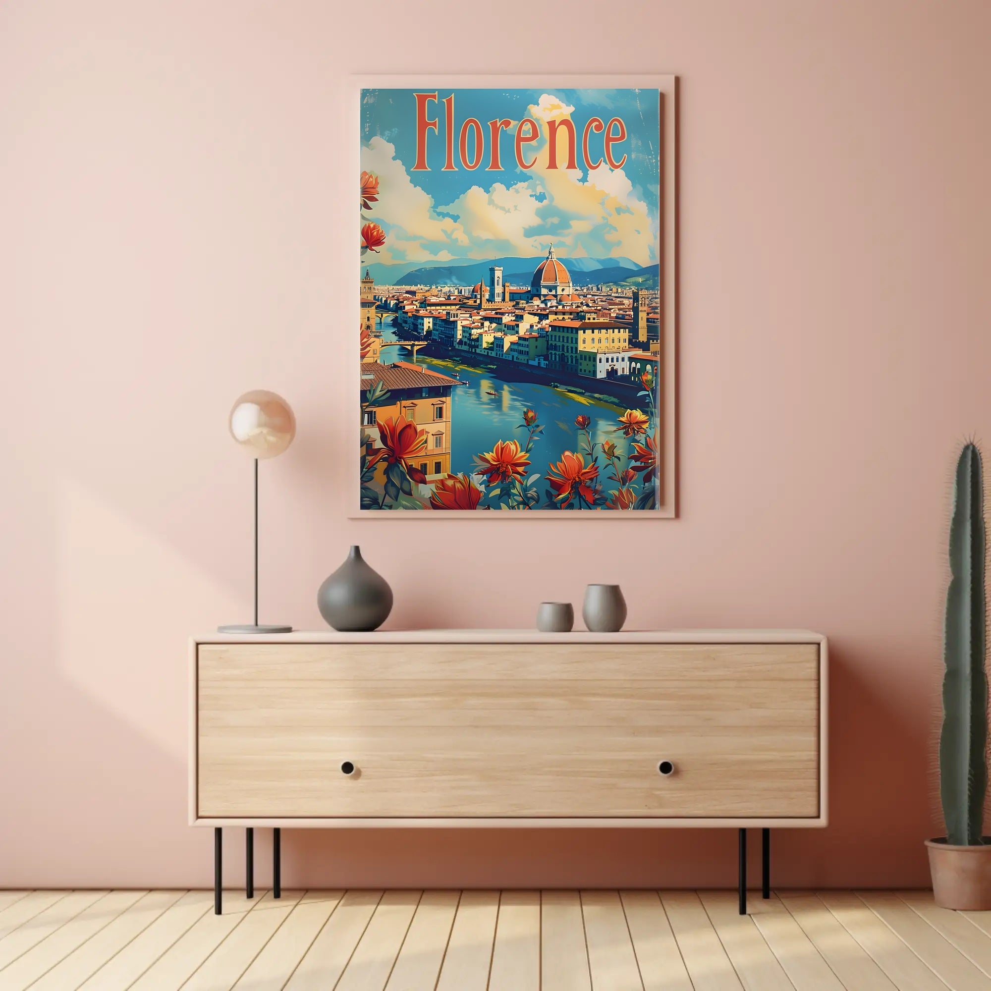 Florence Cathedral Vintage Poster