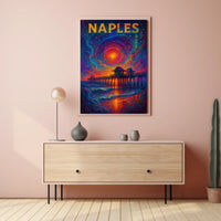 Naples A Cosmic Sunset Poster