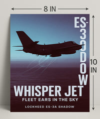 Whisper Jet Fleet Ears in the Sky Poster PosterGoat