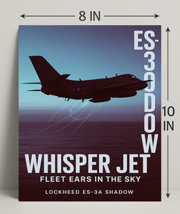 Whisper Jet Fleet Ears in the Sky Poster PosterGoat