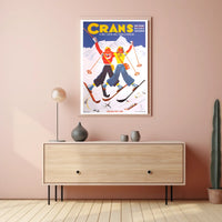Crans Ski Resort Advertisement Poster