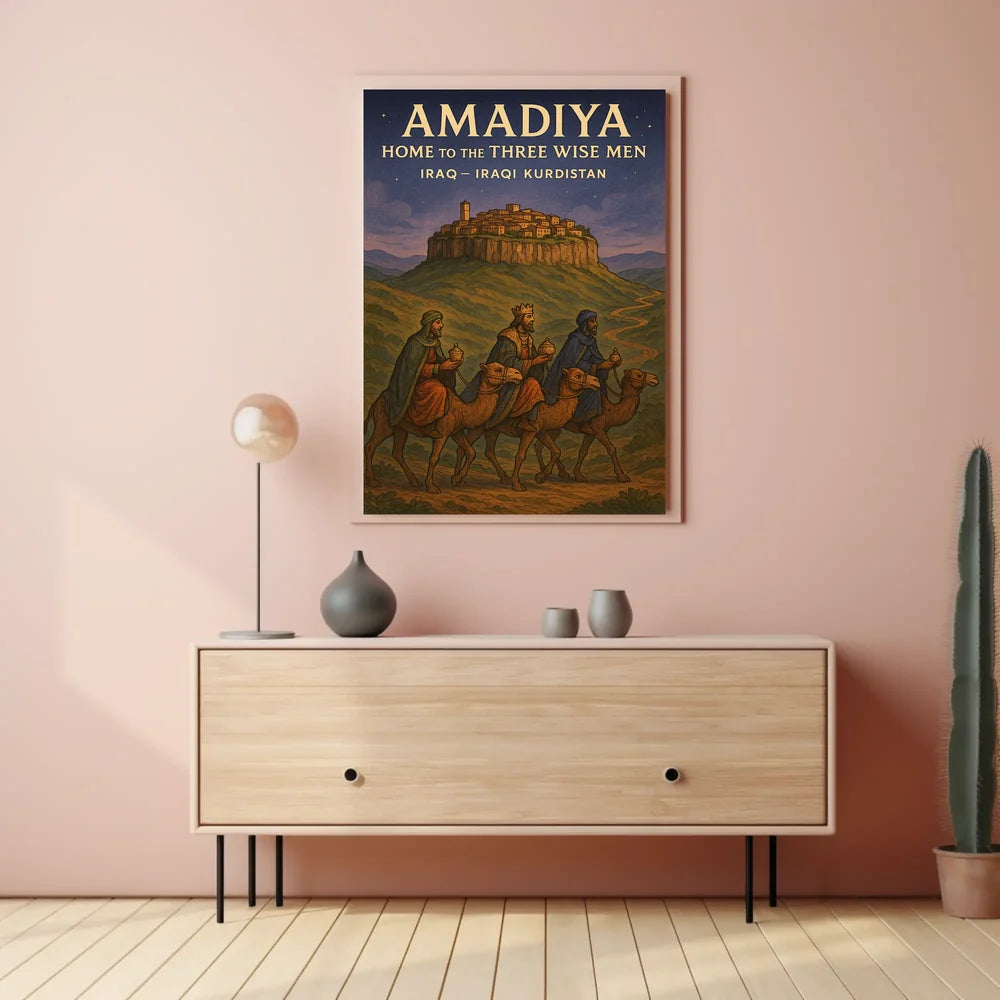 Amadiya Iraqi Kurdistan Travel Heritage Poster