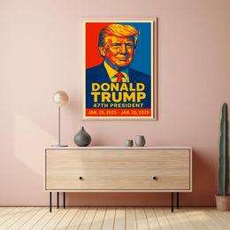 Donald Trump 47th President Poster