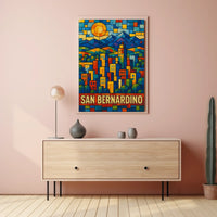 San Bernardino Cityscape Poster