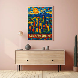 San Bernardino Cityscape Poster