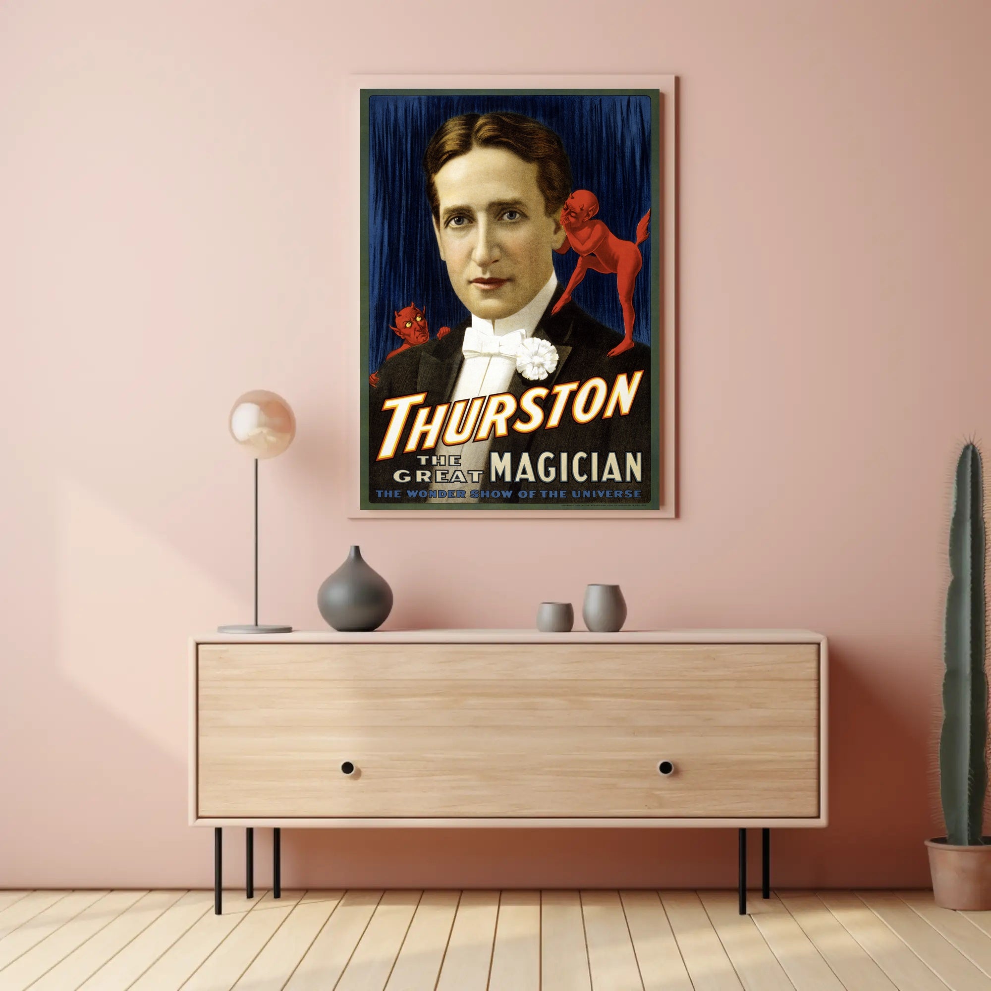Thurston The Great Magician Vintage Entertainment Poster