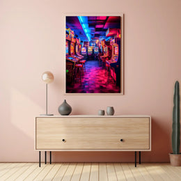 Neon Arcade Nostalgia Poster