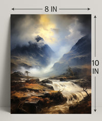 Majestic Mountain Landscape Poster