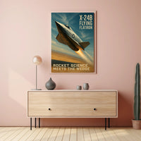 X-24B Experimental Aircraft Cold War Era Military Recruitment Poster