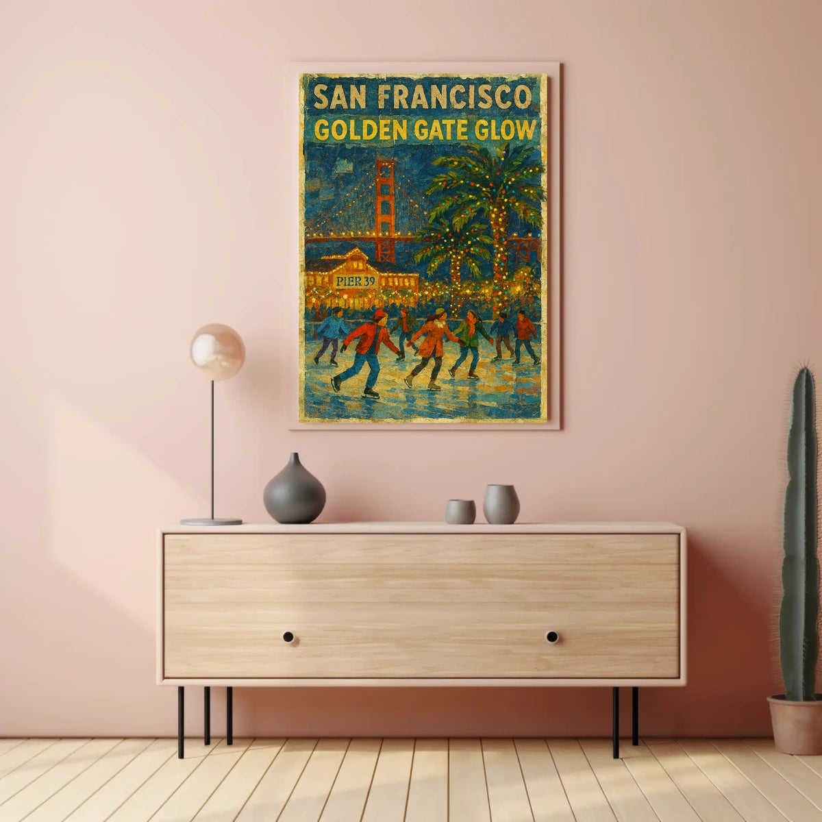 San Francisco Golden Gate Glow Poster