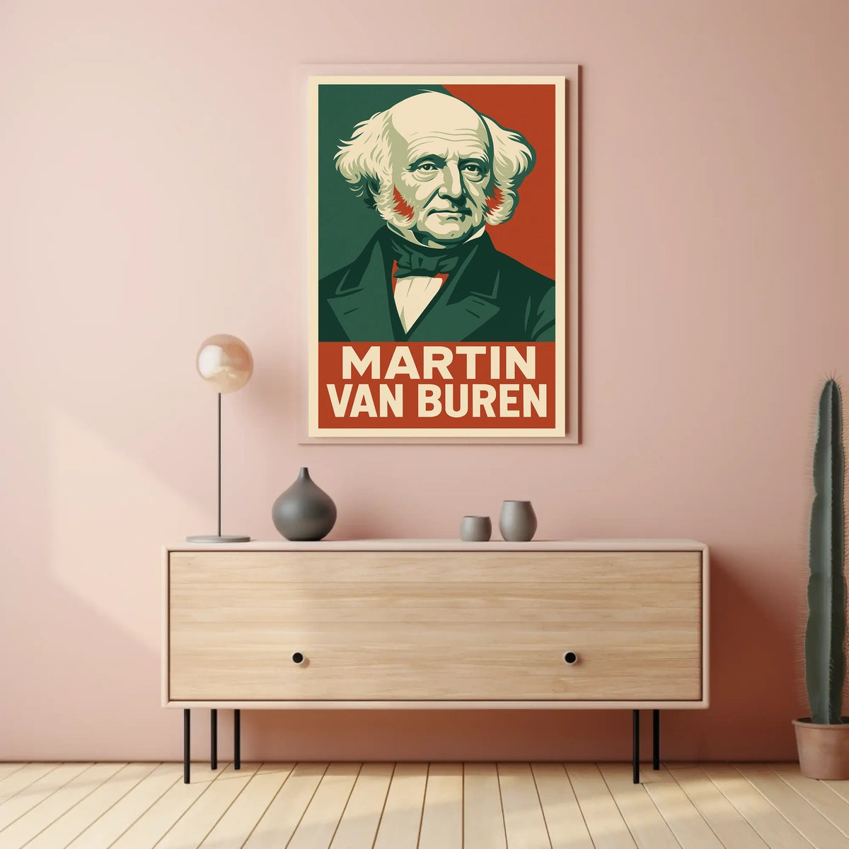 Martin Van Buren Heritage Portrait Lithograph Poster