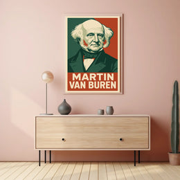 Martin Van Buren Heritage Portrait Lithograph Poster