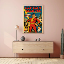 Captain Marvel The World's Mightiest Mortal Poster PosterGoat