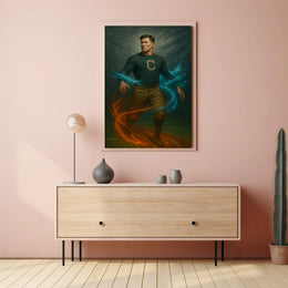 Elemental Athlete Art Jim Thorpe Poster