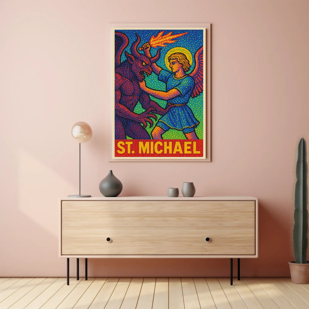 Saint Michael Divine Art Poster