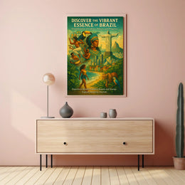 Brazil's Essence Captured: A Cultural or Heritage Poster