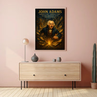 Revolutionary Leader with Quill: Historical or Presidential Poster