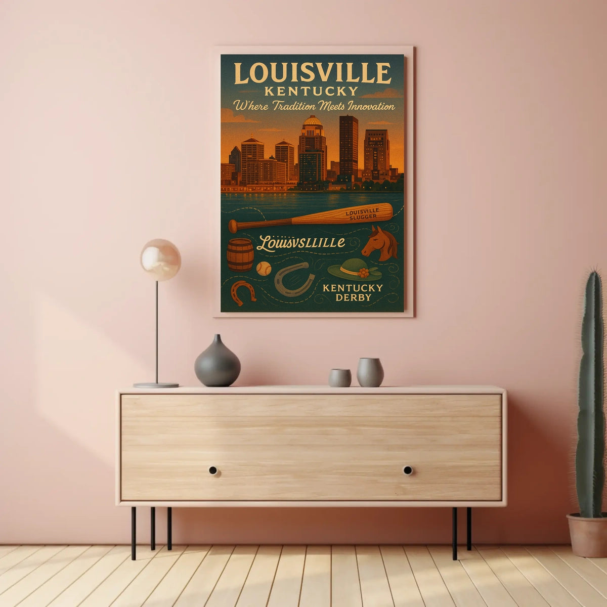 Louisville, Kentucky Where Tradition Meets Innovation Poster