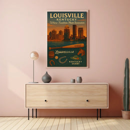 Louisville, Kentucky Where Tradition Meets Innovation Poster