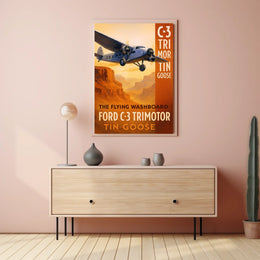 Ford C-3 Trimotor The Flying Washboard Poster