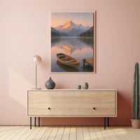 Serene Alpine Morning Poster