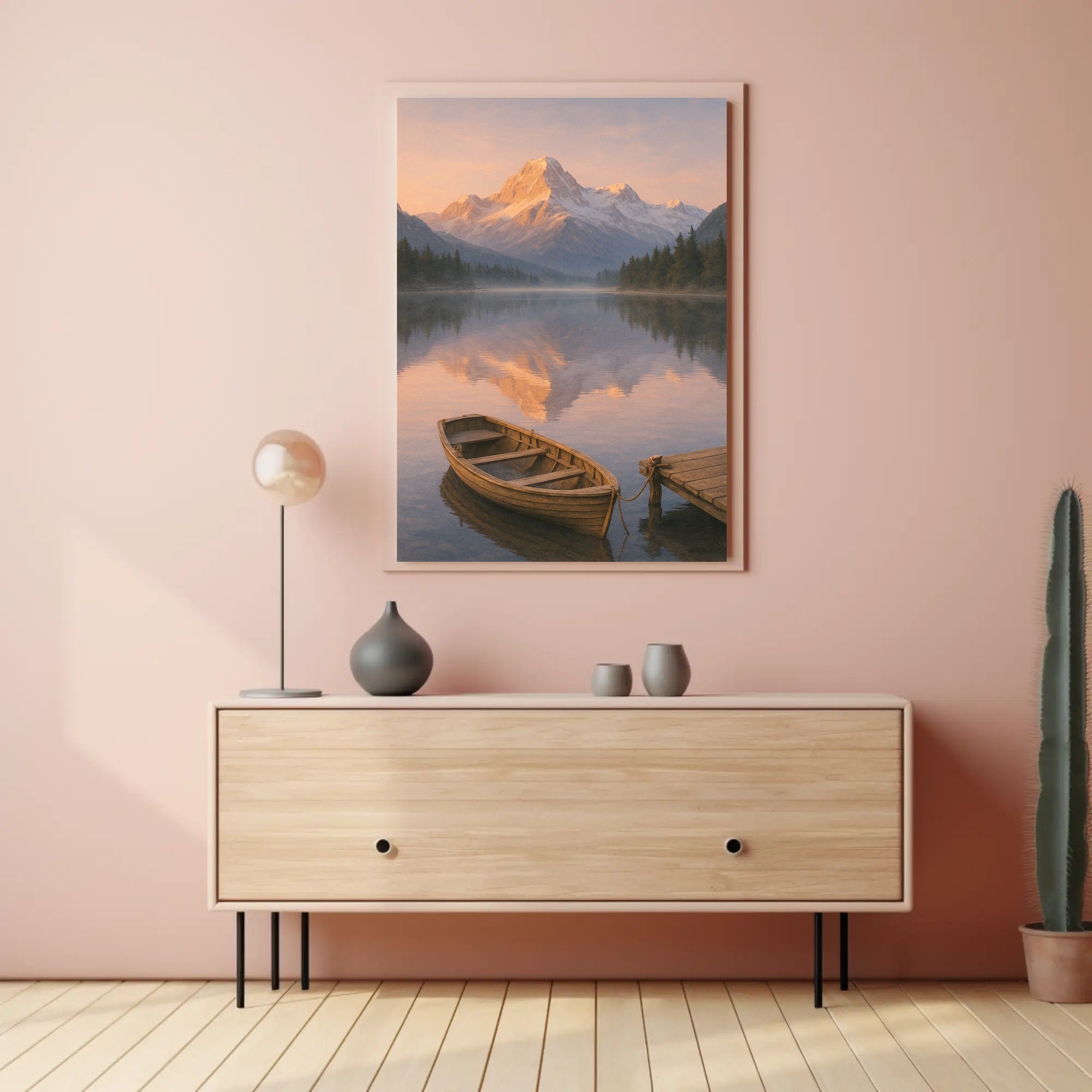 Serene Alpine Morning Poster