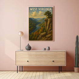 West Virginia Scenic Landscape Poster