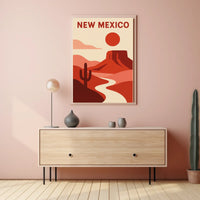 New Mexico Desert Landscape Poster