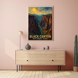 Black Canyon National Park Poster Museum Quality Art Print