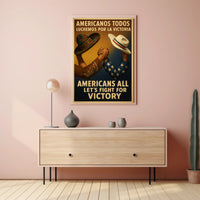 Unity and Strength Patriotic WWII Poster