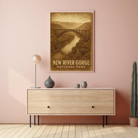 New River Gorge National Park Scenic Wanderlust Poster