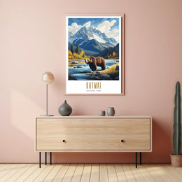 Katmai National Park Scenic Poster Wall Art Print