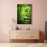 Serene Bamboo Grove Art Print: Abstract, Artistic, or Pop Culture Poster