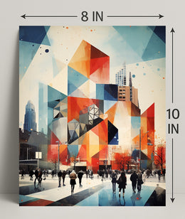 Urban Geometric Symphony Poster