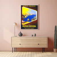 Visit France The French Riviera Poster