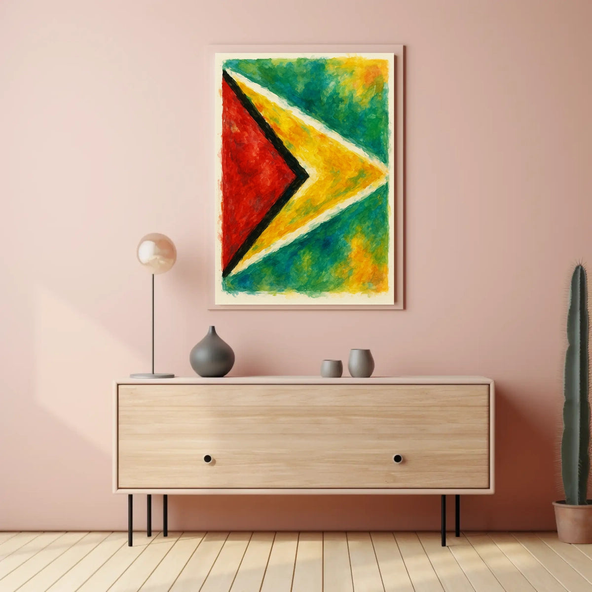 Abstract National Colors Poster