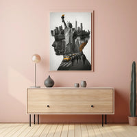 New York City A Symbolic Collage Poster