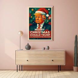 Santa's Festive Delight: Christmas Pop Culture Poster