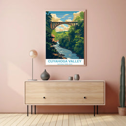 Cuyahoga Valley National Park Vintage Travel Poster